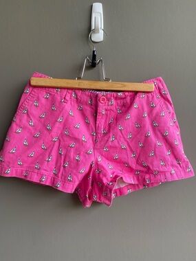 Polo Ralph Lauren Girl Pink Sailboat Print Shorts Size 14